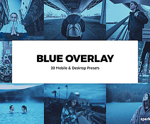 20 Blue Overlay Lightroom Presets and LUTs