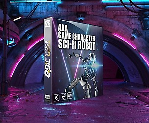 AAA Game Character Sci-fi Robot