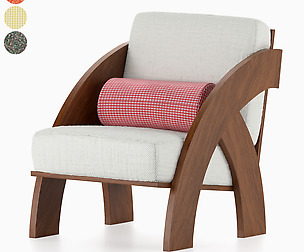 chair with cushion