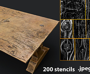 200 Wood Stencil - Vol.1