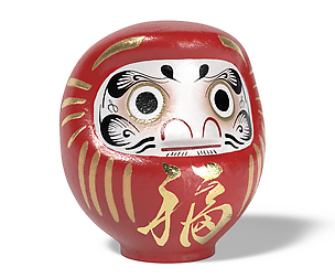 Daruma japanese doll