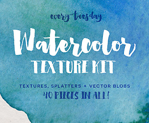 Watercolor Texture Kit