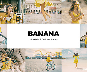 20 Banana Lightroom Presets and LUTs