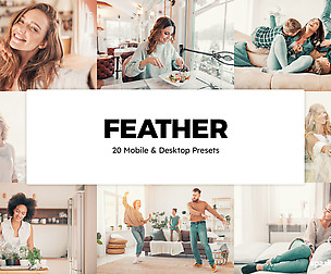 20 Feather Lightroom Presets and LUTs