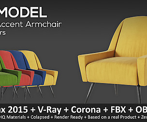 Roco Accent Armchair + in 4 Colors