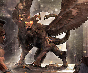 Chimera Monster Low-poly 3D model