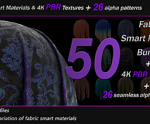 50 Fabric SmartMaterials+26 Seamless Alphas _VOL.3
