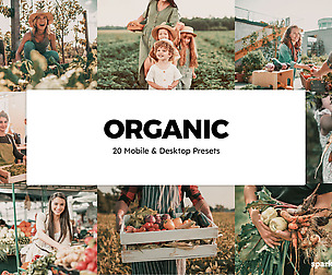 20 Organic Lightroom Presets and LUTs
