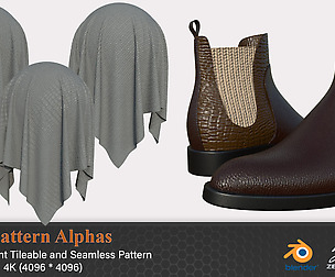 Fabric Pattern Alphas