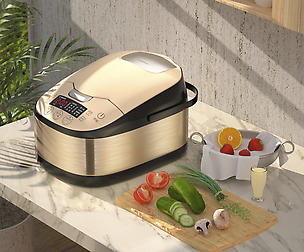 Photographic rendering of rice cooker