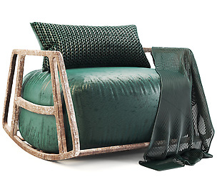 lather arm chair