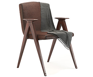 lather arm chair