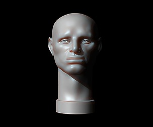 Male Head - John Asaro