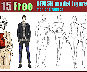 15 free brush model figure