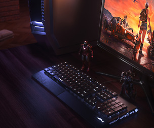 Keyboard modeling and dark style rendering