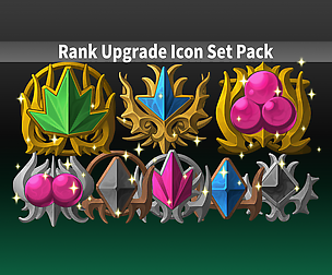 Rank Upgrade Icon Set Pack