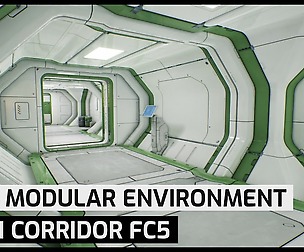 Modular Sci Fi Corridor FC5