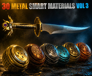 30 Metal Smart Materials Vol 3 + Tutorial