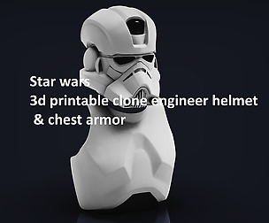 Clone Engineer helmet & body armor 3d print