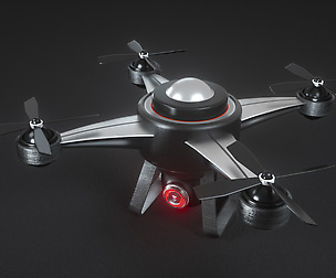 3D modeling and rendering of UAV