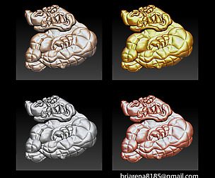 Pendant Little Crocodile - Gators 3D Relief
