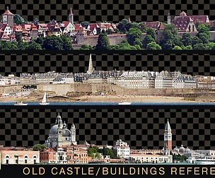 480 OLD BUILDINGS PANORAMIC View