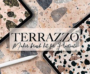 Terrazzo brushes for procreate