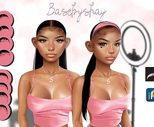 10 hair base set for procreate and ibispaint