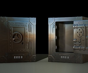 Money Box Safe Rhino IronWorks File STL