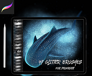 47 Glitter Textures for Procreate