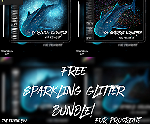Free Glitter & Sparkle Brushes for Procreate
