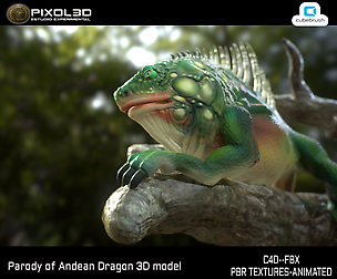 Parody of Andean Dragon 3D model