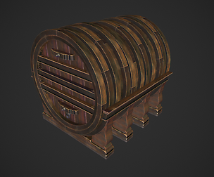 Large Wine Barrel