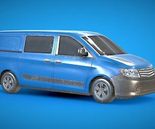 Generic Minivan Blue