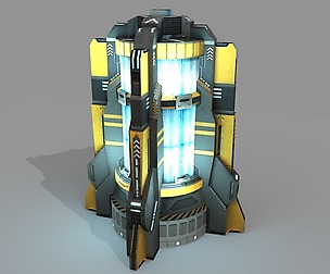3D Sci-Fi Power Generator/Unit