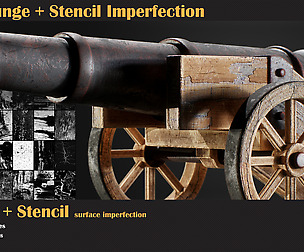 120 Grunge + Stencil Imperfection-VOL 05