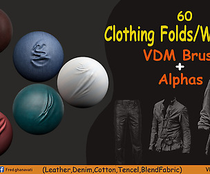 60 Clothing Folds & Wrinkles VDM BRUSH Vol 1