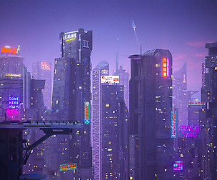 Scifi building futuristic building
