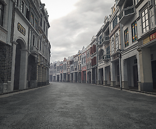 arcade streets shophouse Building