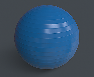 PBR Yoga Ball - Blue Light