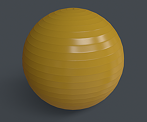 PBR Yoga Ball - Yellow