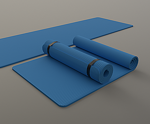PBR Yoga Mat - Blue Light