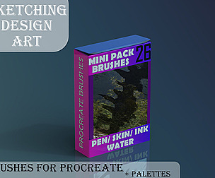 Brushes Procreate #1 - 26 mini pack
