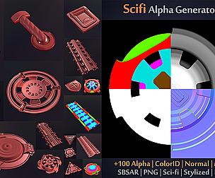100 Scifi Brush | SBSAR | +ColorID