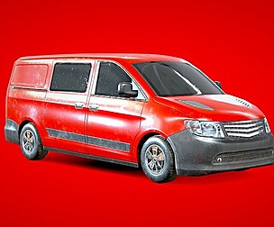 Generic Minivan Red