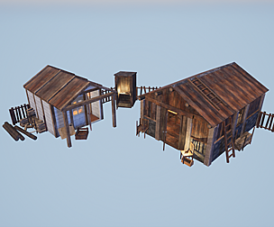 Modular Huts Asset