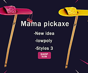 Mama pickaxe / game asset (new idea)