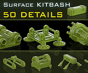 Hard Surface kitbash Scifi VOL.01
