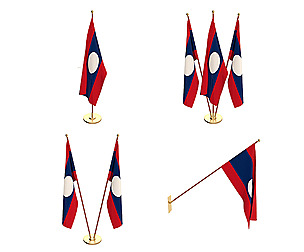 Laos Flag Pack