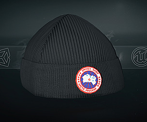 Black Arctic Disc Toque Beanie
